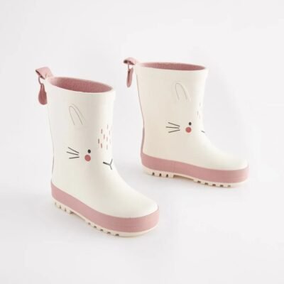 White Bunny Wellies