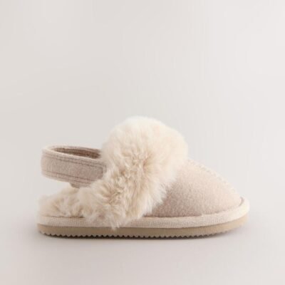 Neutral Baby Mule Slippers