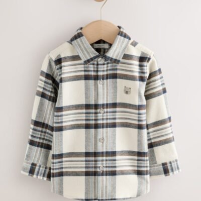 Blue/Ecru Long Sleeve Character Shirt