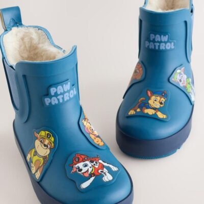 Blue Paw Patrol Warm Lined Ankle Wellies