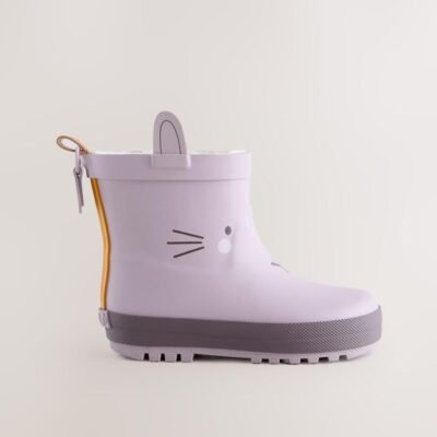 Mauve Purple Bunny Chelsea Wellies