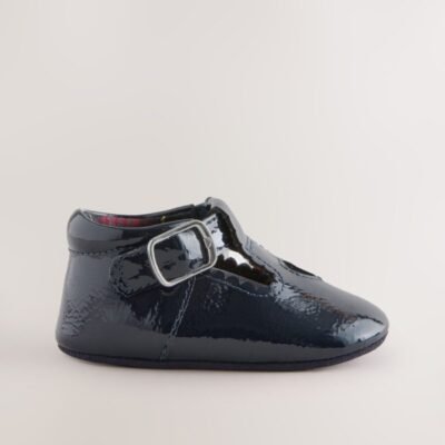 Navy Baby T Bar Shoes