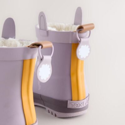 Mauve Purple Bunny Chelsea Wellies