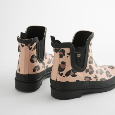 Animal Print Chelsea Wellies