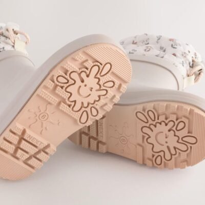 Brown Printed Character Thinsulate Lined Cuff Wellies