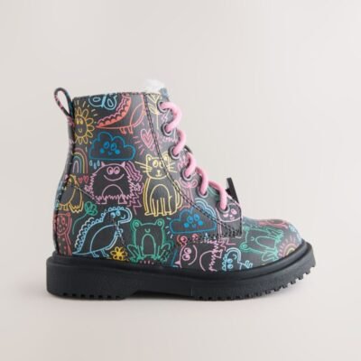 Multi Standard Fit (F) Lace-Up Ankle Boots