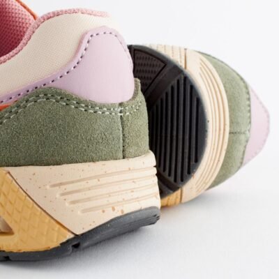 Multi Elastic Lace Chunky Trainers