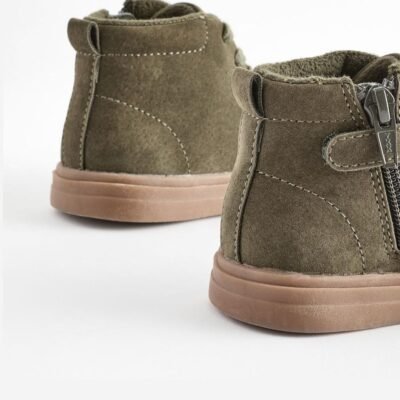 Green Wide Fit (G) Warm Lined Chukka Boots