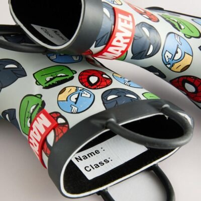 Grey Marvel Handle Pull On Wellies