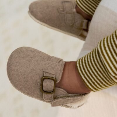 Neutral Baby Faux Lined Clog Shoes