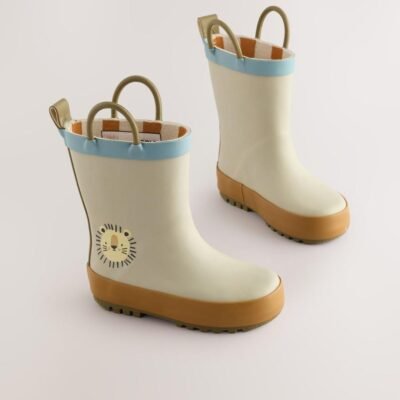 Neutral Lion Handle Pull On Wellies