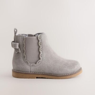Grey Wide Fit (G) Chelsea Ankle Boots
