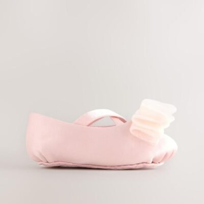 Pink Baby Bow Occassion Shoes