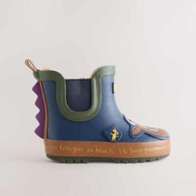 Navy Gruffalo Warm Lined Ankle Wellies