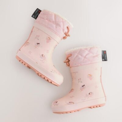 Fairy Pink Character Thinsulate Lined Cuff Wellies
