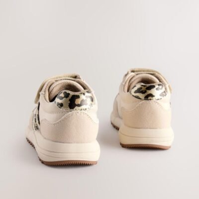Neutral Animal Elastic Lace Touch Fastening Trainers