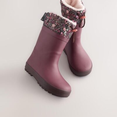 Burgundy Red Cuff Wellies