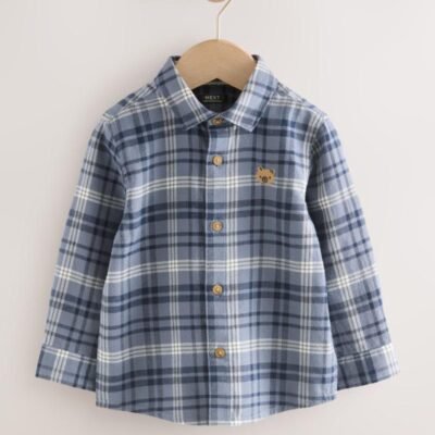 Blue Bear Long Sleeve Character Shirt