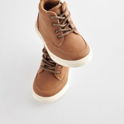 Tan Brown Wide Fit (G) Warm Lined Chukka Boots