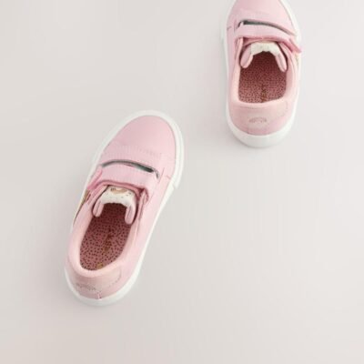Pink Standard Fit (F) Touch Fasten Trainers
