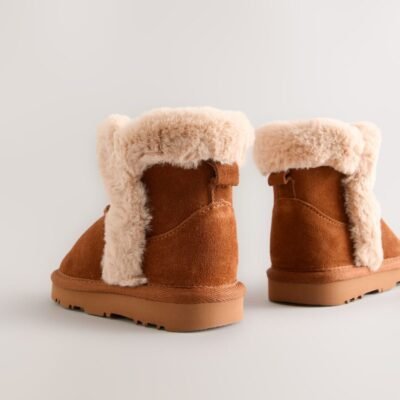 Brown Tall Suede Pull On Boots