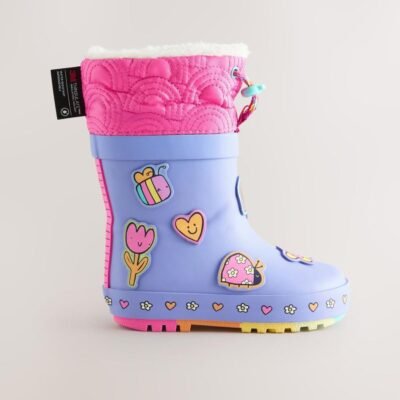 Purple Character Thinsulate Lined Cuff Wellies