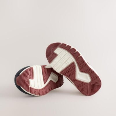 Red Mickey Mouse Elastic Lace Trainers