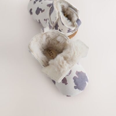 Neutral Cow Suede Baby Pull-On Boots