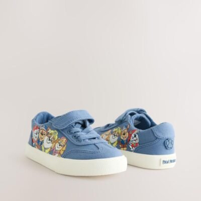 Blue Standard Fit (F) Paw Patrol Touch Fastening Elastic Lace Trainers