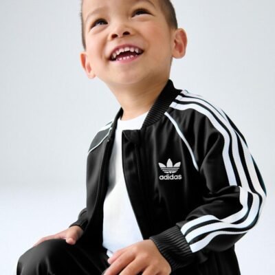 adidas Originals Black Adicolor SST Infant Kids Tracksuit