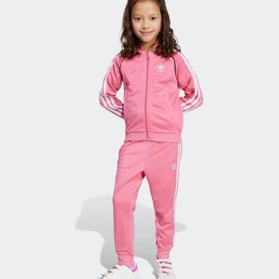 adidas Originals Pink Adicolor SST Little Kids Tracksuit