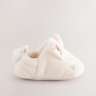 Cream Bunny Baby Slip-On Shoes