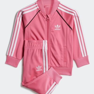 adidas Originals Pink Adicolor SST Infant Kids Tracksuit