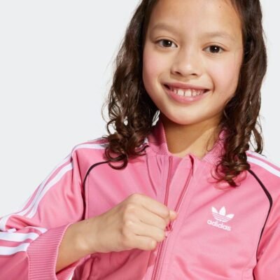 adidas Originals Pink Adicolor SST Little Kids Tracksuit