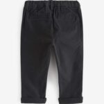 Black Stretch Chino Trousers