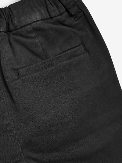 Black Stretch Chino Trousers