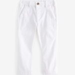 White Stretch Chino Trousers