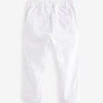 White Stretch Chino Trousers