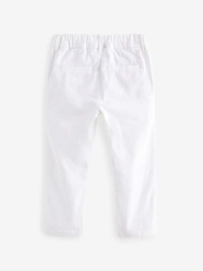 White Stretch Chino Trousers