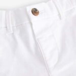 White Stretch Chino Trousers
