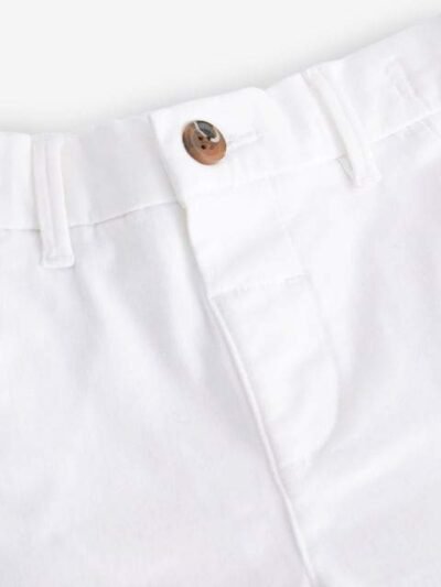 White Stretch Chino Trousers