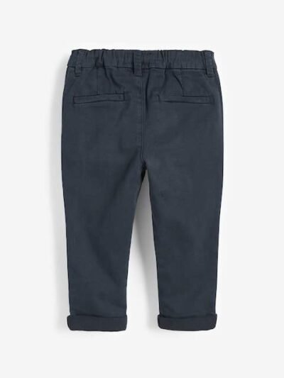 Navy Blue Stretch Chino Trousers