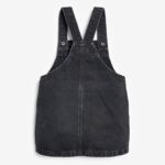 Black Denim Pinafore Dress