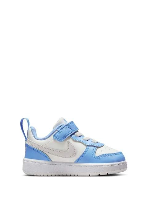 Nike White Blue Grey Infant Court Borough Low Recraft Trainers