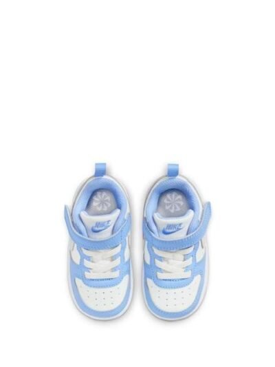 Nike White Blue Grey Infant Court Borough Low Recraft Trainers