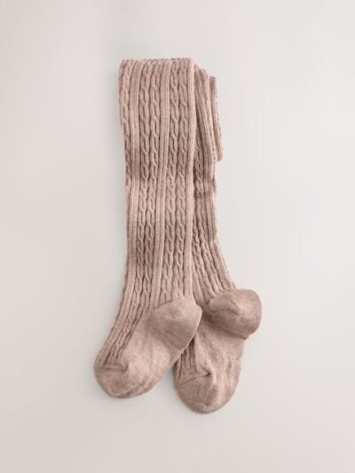 Pink Gingham Corduroy Shorts and Tights Set