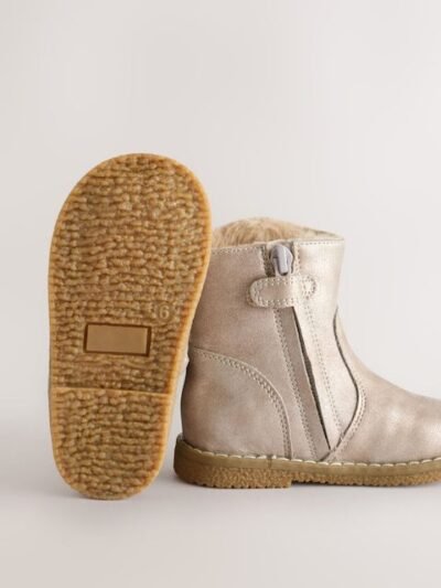 Silver Ankle Western Boots