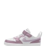 Nike White/Pink Plum Junior Court Borough Low Recraft Trainers