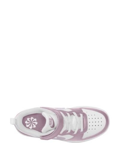Nike White/Pink Plum Junior Court Borough Low Recraft Trainers