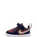 Nike Dark Team Red/Navy Infant Court Borough Low Recraft Trainers